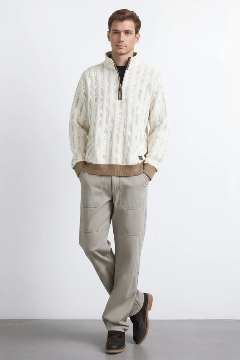Men Striped Sweatshirt
