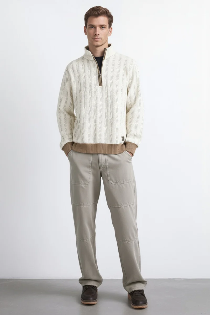 Men Striped Sweatshirt - Image 6