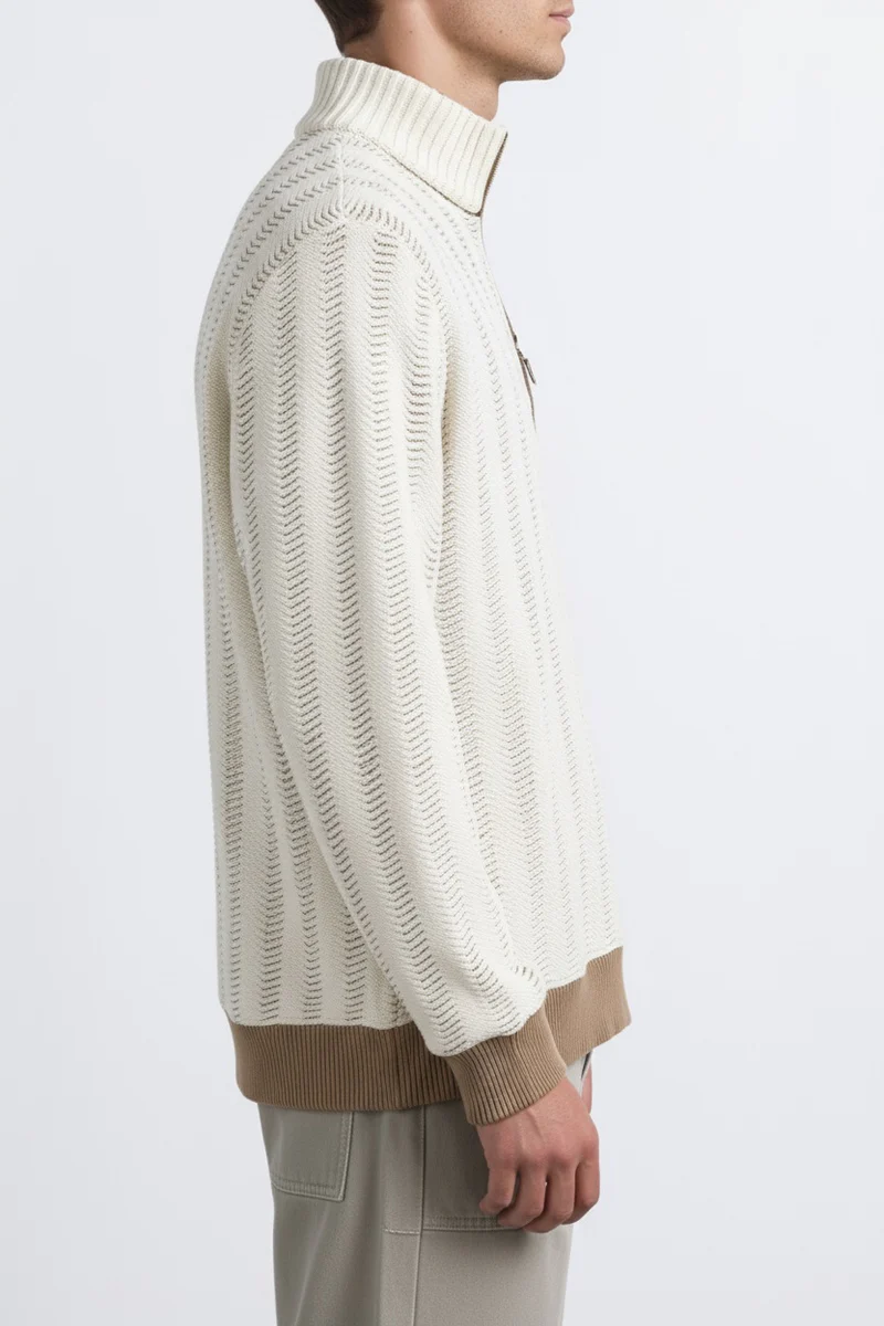 Men Striped Sweatshirt - Image 7