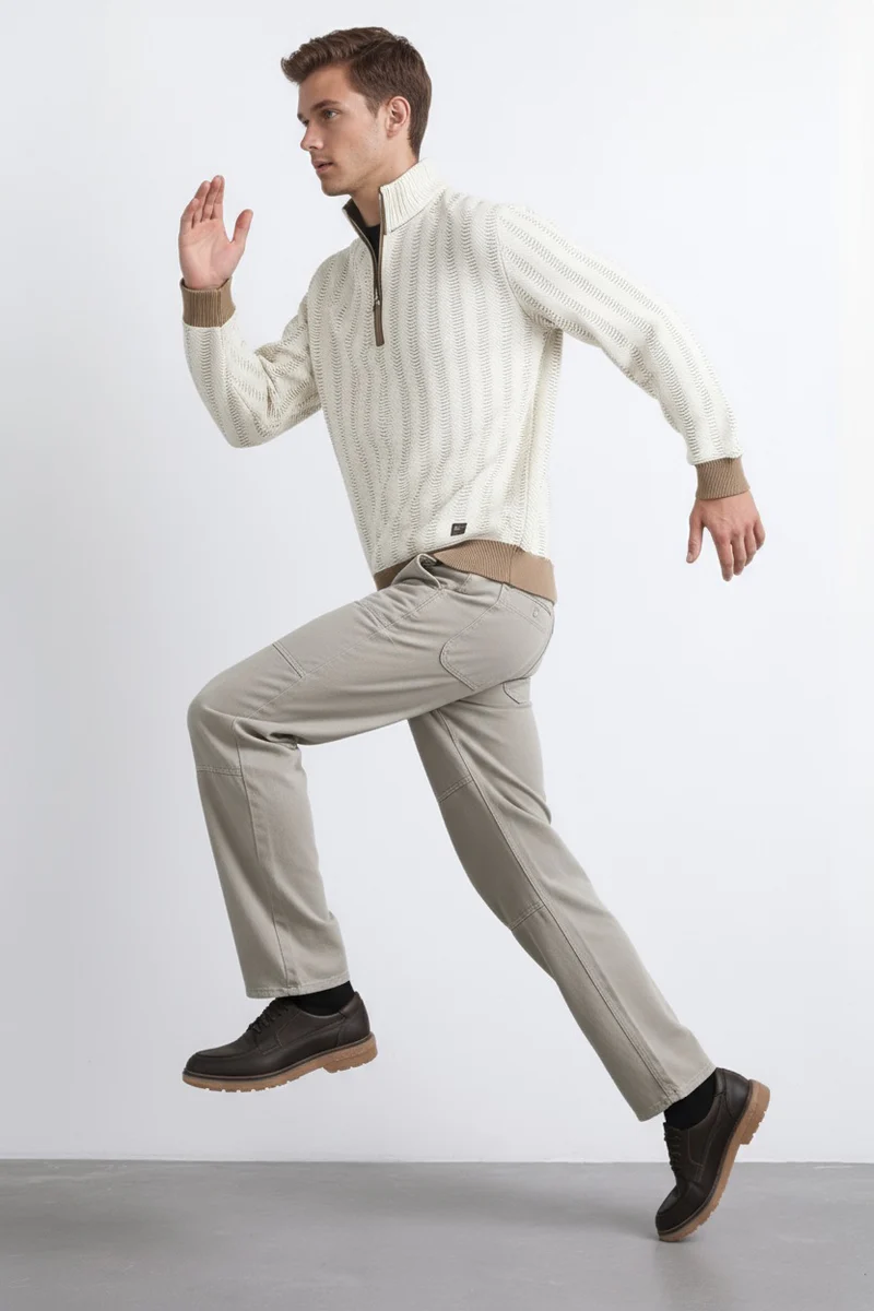 Men Striped Sweatshirt - Image 4