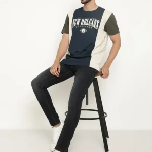 Colour Block Printed T-Shirt